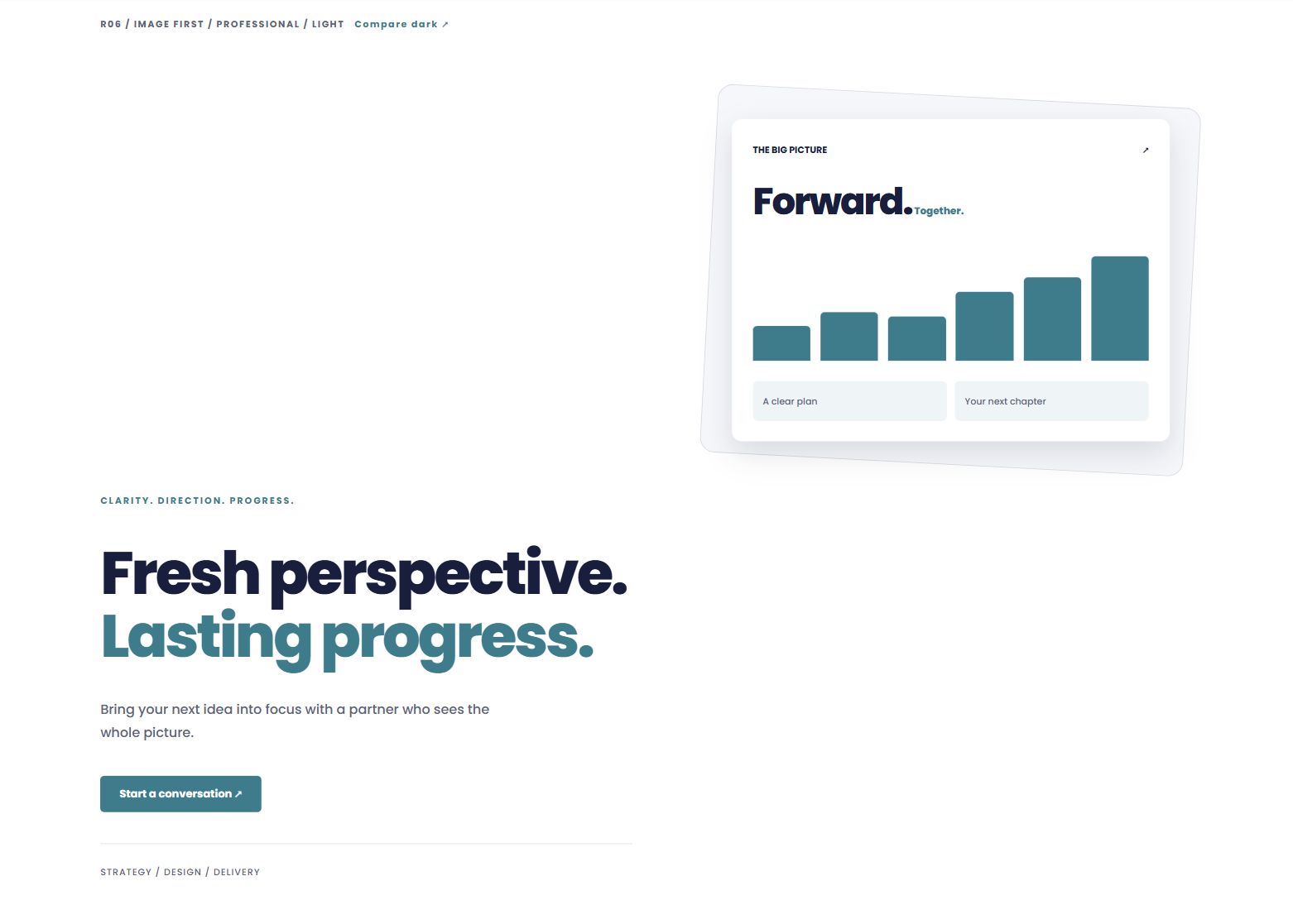 Image first — actual light design preview
