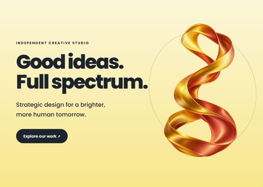 Colorz Solar edition — actual Divi 5 landing page with a flowing gradient