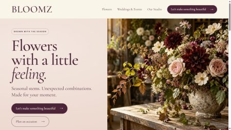 Bloomz — Florist Divi 5 Layout